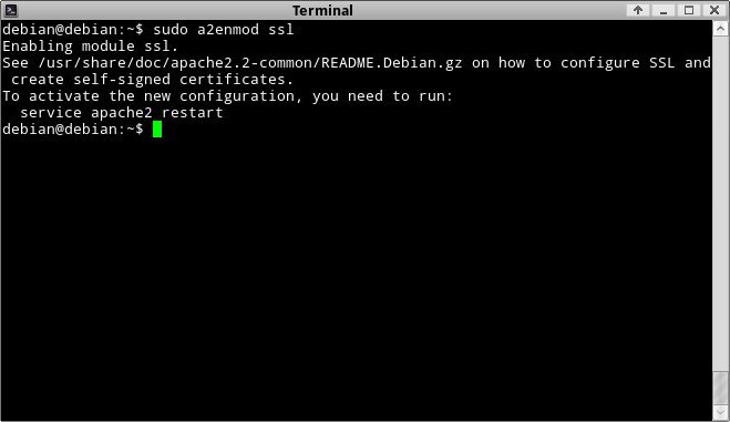 Configurar el certificado SSL en Apache